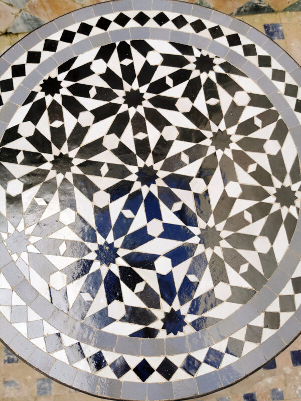 Moroccan Table Mosaic – Handmade Artisan Tile Table for Patio, Dining, or Living Room - Image 5