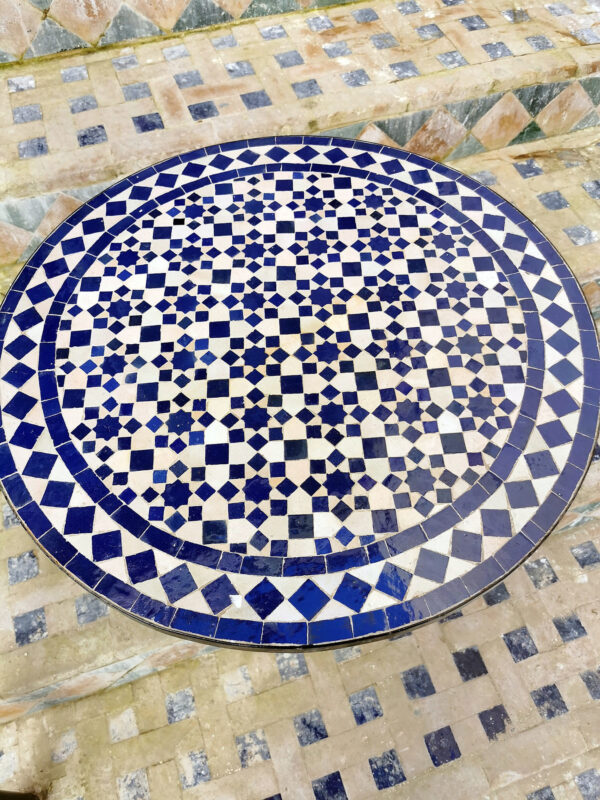 Handmade Moroccan Table Mosaic – Unique Tile Design for Indoors & Outdoors - Image 3