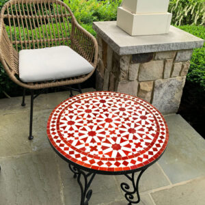 Moroccan Artisan Table Mosaic – Handcrafted Tile Table for Patio or Dining Room
