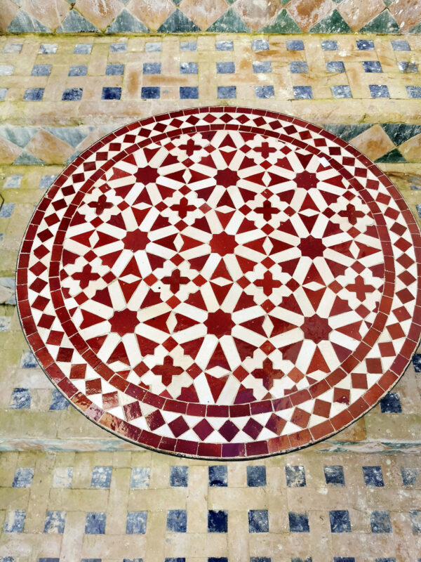 Moroccan Artisan Table Mosaic – Handcrafted Tile Table for Patio or Dining Room - Image 4