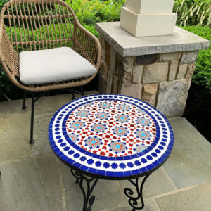 Table Mosaic with Moroccan Tiles – Handmade Coffee, Side & Bistro Table