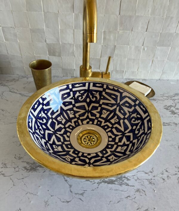 Vasque en céramique traditionnelle — Design raffiné et authentique - Image 5