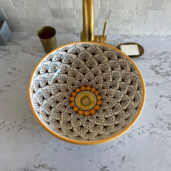 Vasque design en céramique — Style marocain chic et unique - Image 3