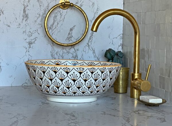 Vasque design en céramique — Style marocain chic et unique - Image 5