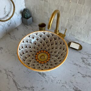 Vasque design en céramique — Style marocain chic et unique