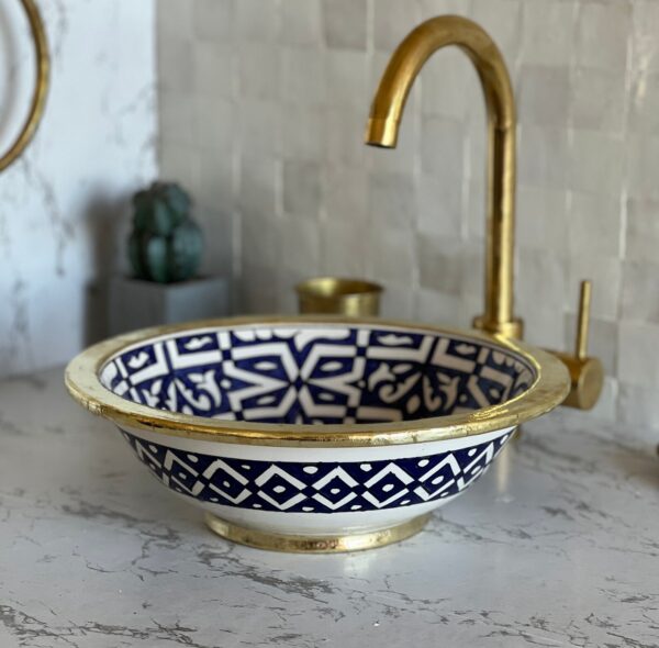 Vasque en céramique traditionnelle — Design raffiné et authentique - Image 2
