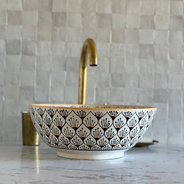 Vasque design en céramique — Style marocain chic et unique - Image 4