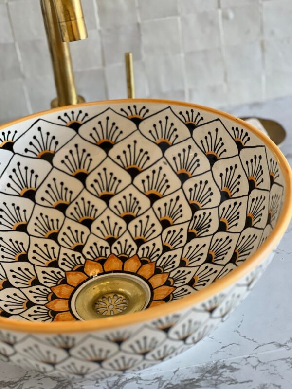 Vasque design en céramique — Style marocain chic et unique - Image 8
