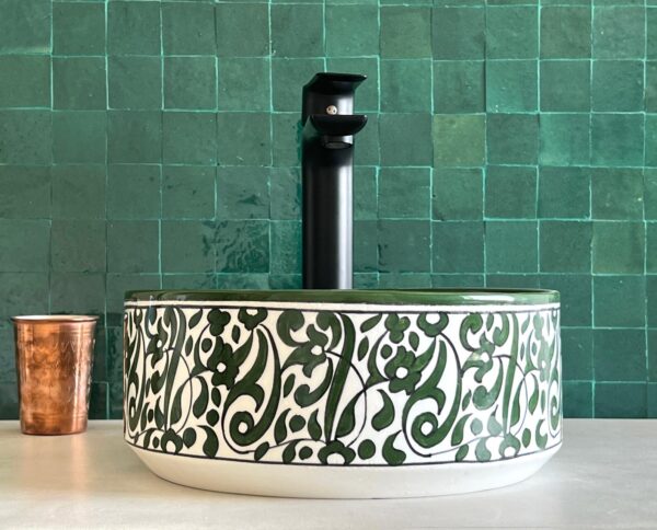 Vasque céramique décorative — Artisanat marocain authentique - Image 7