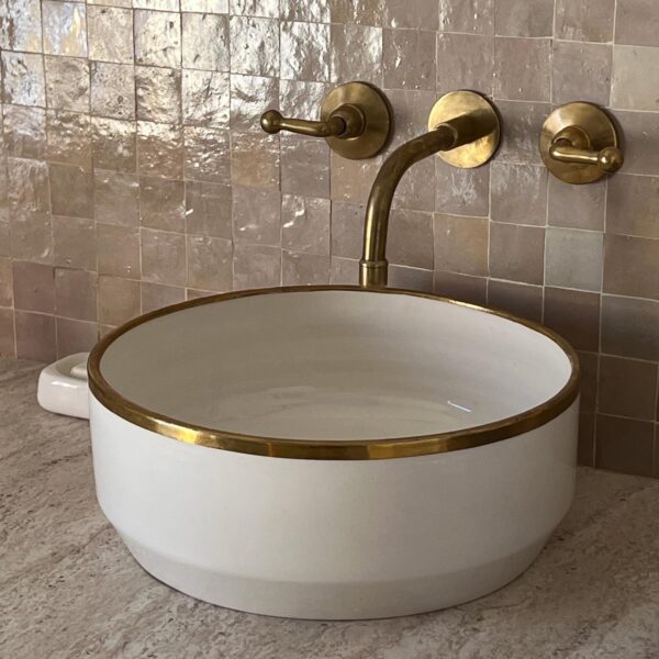 Vasque salle de bain en céramique — Peinte à la main, design original - Image 6